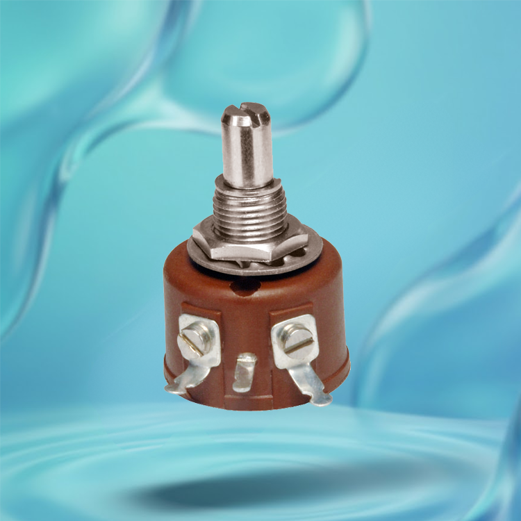 Single Turn Wire Wound Potentiometer Model: R.W-1 M (METAL SHAFT)